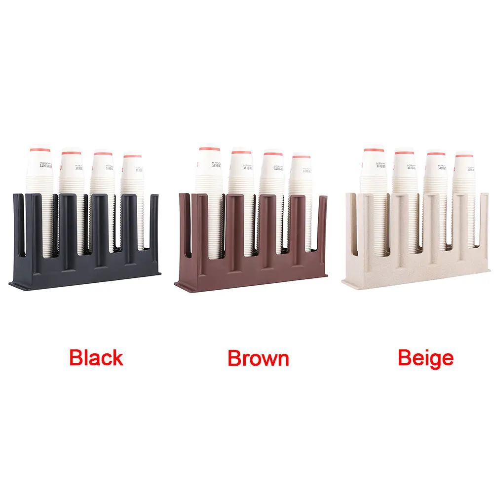 Home Dispenser Paper Cup Organizer Durable Storage Rack Bar Holder Shelves Kitchen Office Thickened Free Stand Coffee Shops