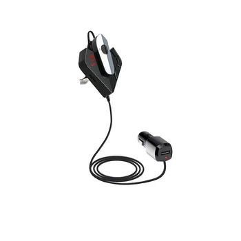

Bluetooth Handsfree Car Earphone FM Transmitter Wireless 2.1A USB Fast Car Charger with TF Slot Cars Kit