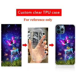 Customized Photos Glass Phone Cases - DIY Personalized Picture Soft Cover - iPhone 16 (Custom Clear Case)