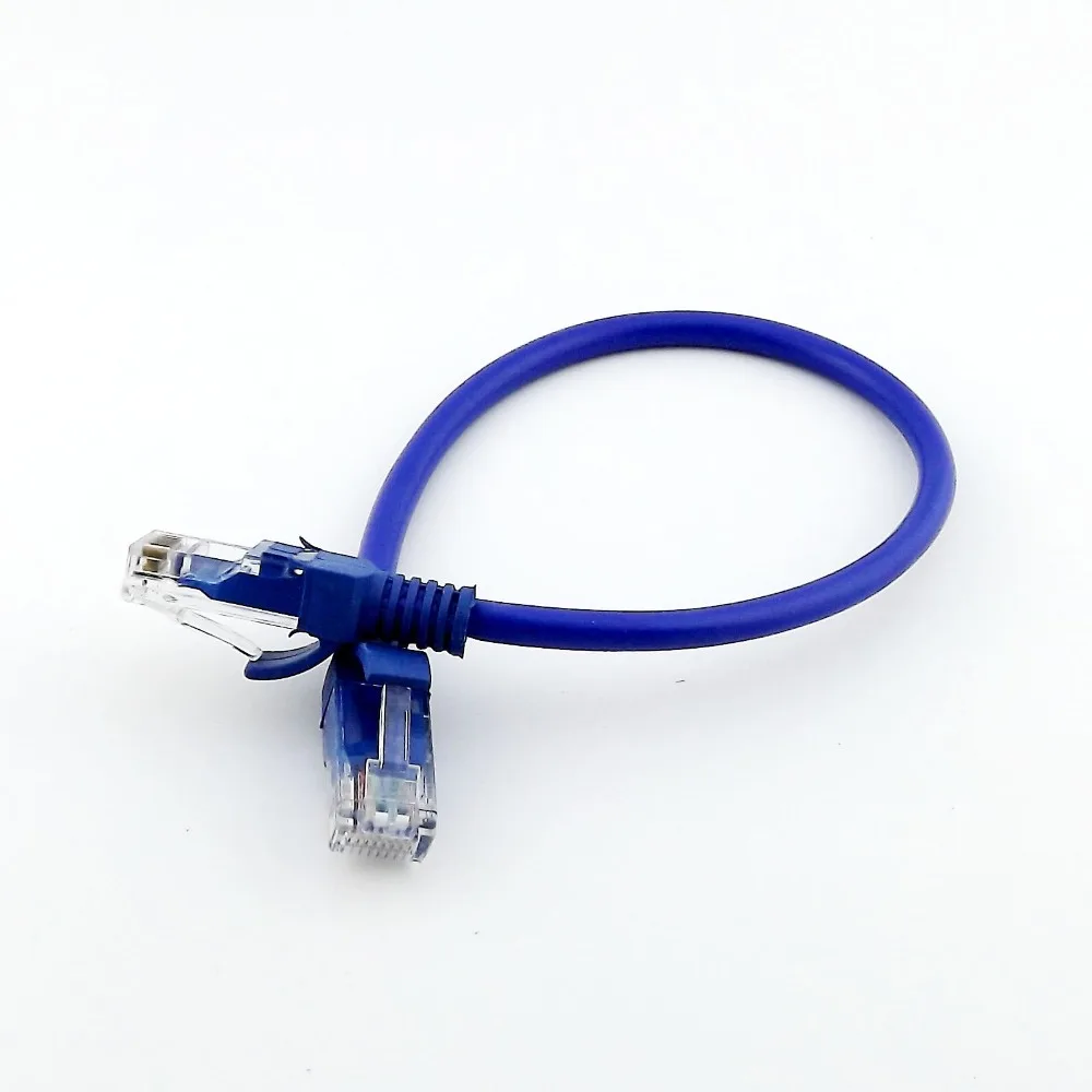 

hd508 pcs Network Cable Line Cat5E RJ45 Patch Cable Ethernet Internet Lan Cord Blue 20cm