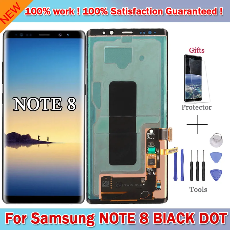 Super AMOLED экран 6 3 дюйма для Samsung Galaxy Note 8 ЖК-дисплей N9500 N9500F сенсорный дигитайзер с