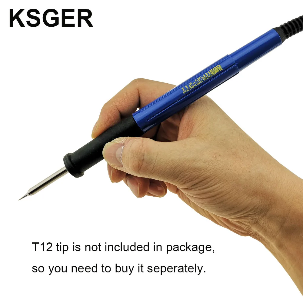 KSGER FX9501 ручка для паяльника T12 ABS DIY STM32 OLED паяльная станция сварочный наконечник