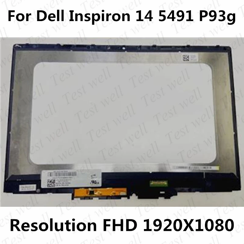 

Оригинальный сенсорный ЖК-экран 14 дюймов для Dell Inspiron 14 5491 p93g p93g001 1920*1080 FHD, дигитайзер, сменный экран в сборе с рамкой