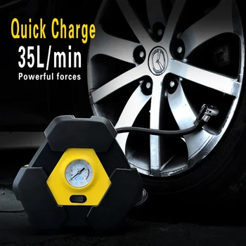 

Portable Car Air Compressor Tire Inflator Car Tire Pump with Digital/Pointer Pressure Gauge DC 12V Auto Air Compressor Pump
