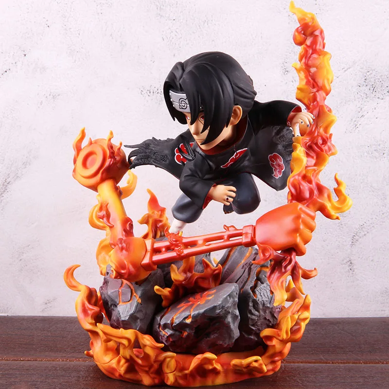 Наруто фигурка Shippuden Учиха Итачи огненный шар GK статуя ПВХ фигурка Коллекционная модель игрушки