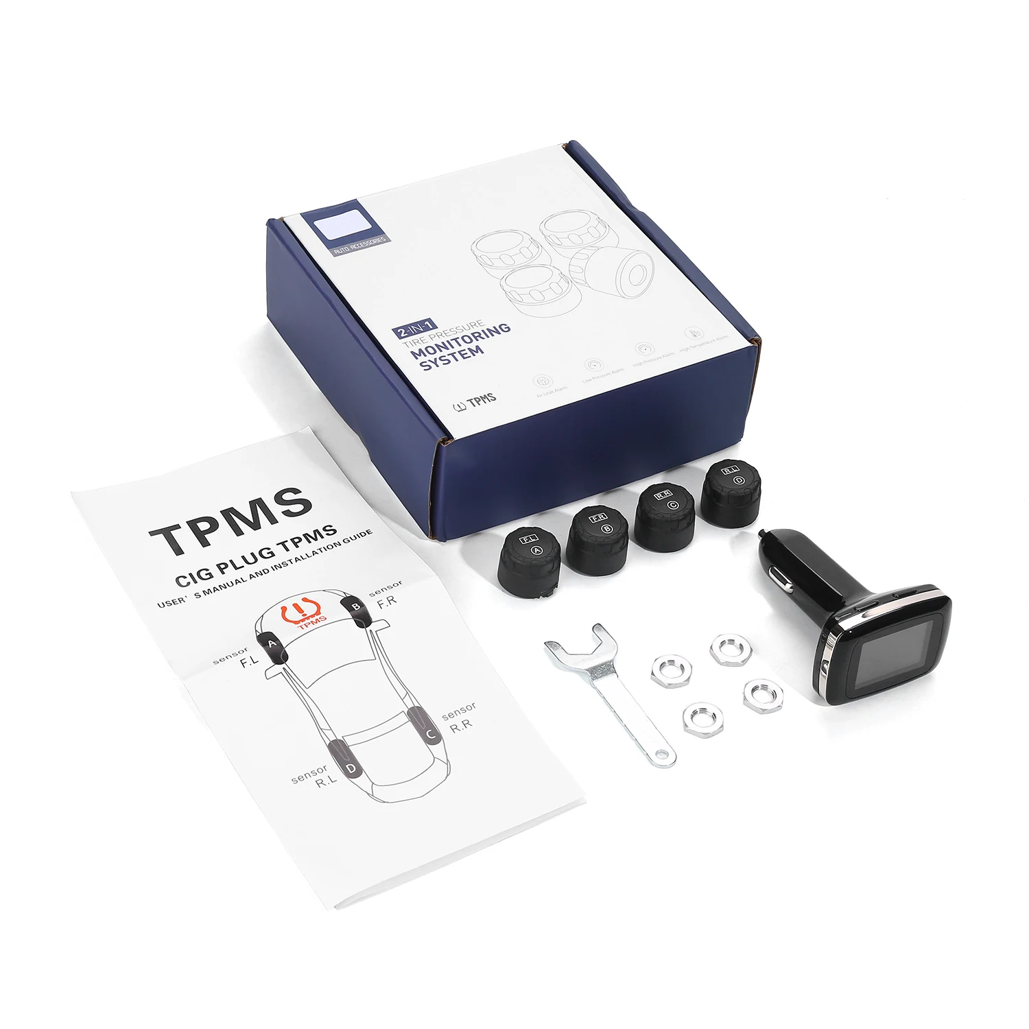 Автомобильная TPMS беспроводная система контроля давления в шинах датчики