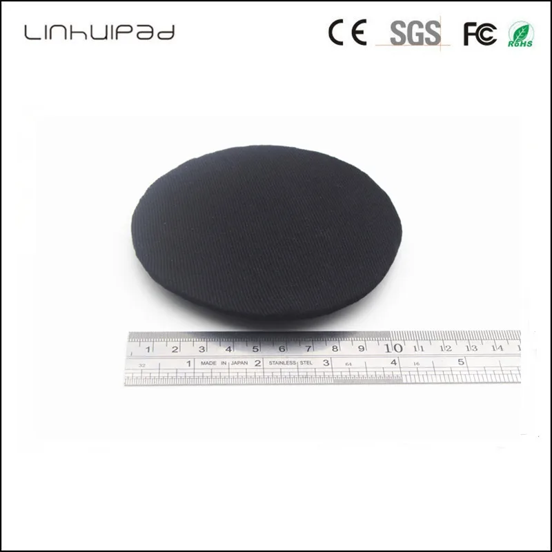 Linhuipad 1pairs 10CM Black Washable reuseable Sanitary Headphones Cover for David Clark headphones and All 10CM headphones