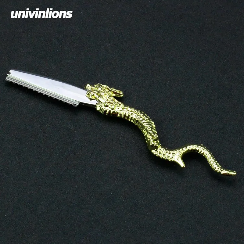 Univinlions нержавеющая сталь дракон искусственная бритва стрижка салонные бритвы