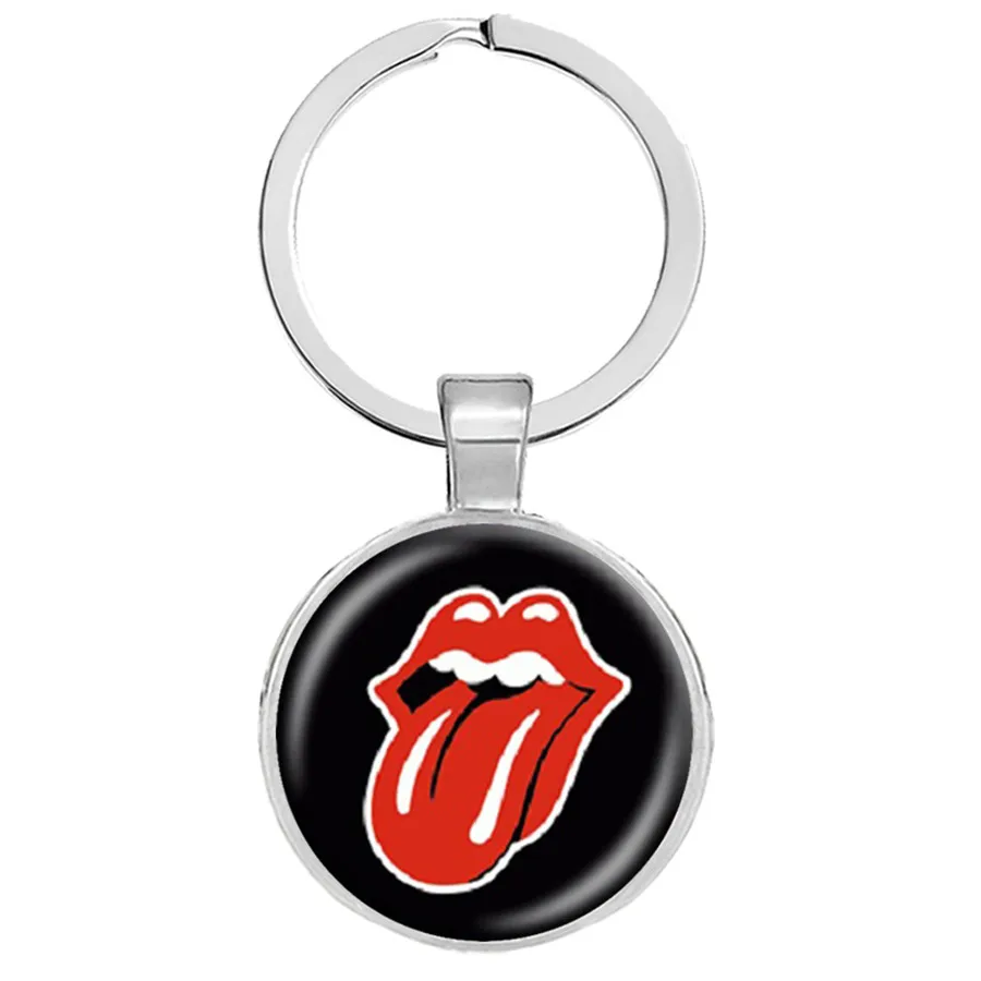 Знаменитая рок группа The Rolling Stones Keychians сувенирная Коллекция Красный язык Tinplate