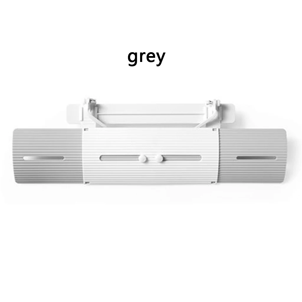 grey white Регулируемая домашняя Крышка для кондиционера лобовое стекло кондиционер перегородка щит ветряной направляющей месяц прямой анти-Ветер щит Прямая поставка - Цвет: grey white