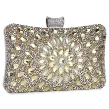 Для женщин клатч со стразами вечерняя сумочка; BS010 с вечерние сумки акрил с украшением в виде кристаллов Unquie Hasp классические свадебные коктейльный кошелек ручной работы B011