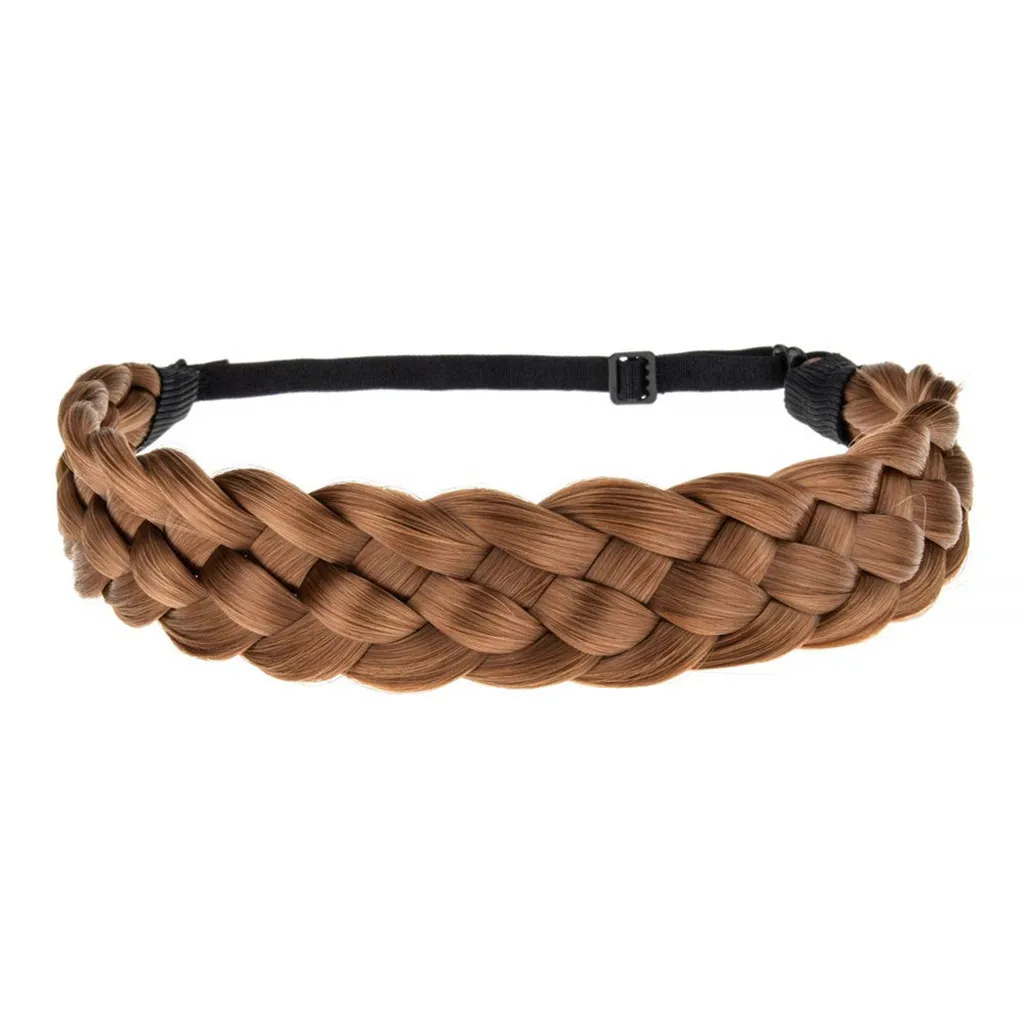 JAYCOSIN Accessory Trendy Wild Lady Synthetic Wig Braided Hair Band Design Simple Elastic Twist Headband Princess Hair 1217#2