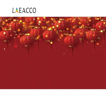 

Photography Backdrop Old Lantern Happy Chinese Spring Festivals Red Polka Dot Party Baby Photo Background Photocall Photo Studio