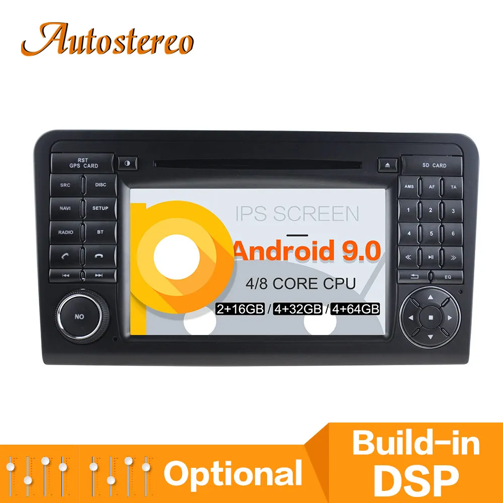 Top DSP Android 9 Car DVD Player GPS navigation For Benz ML300/ML350/ML450/ML500 2005-2012 head unit multimedia radio tape recorder 0 Top DSP Android 9 Car DVD Player GPS navigation For Benz ML300/ML350/ML450/ML500 2005-2012 head unit multimedia radio tape recorder 0