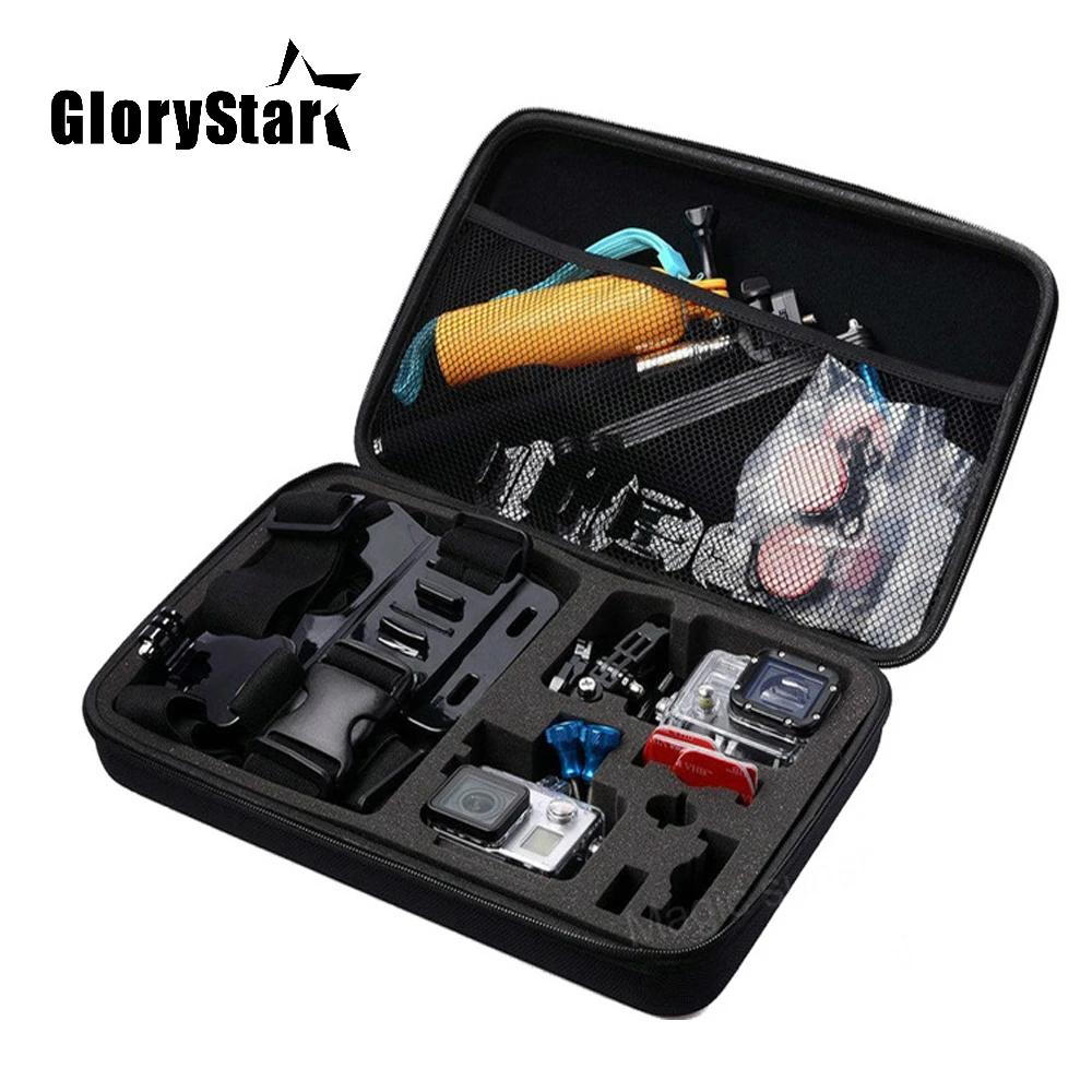Action Camera Accessories S M L Size Bag for Gopro Hero 6 5 Xiaomi Yi 4K Portable Case