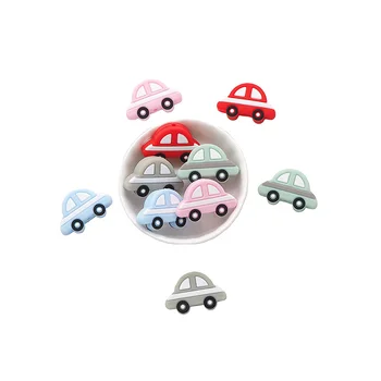 

Chengkai 10pcs Silicone Car Teether Beads DIY Baby Pacifier Dummy Teething Sensory Jewelry Cartoon Beads BPA Free