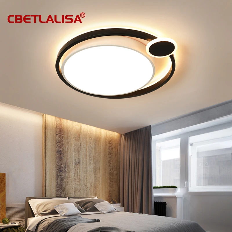 

Modern Round Ceiling Lamp Lighting Fixture With Remote Controller Bedroom/Study Room Ceiling Light LED Ceiling Lights