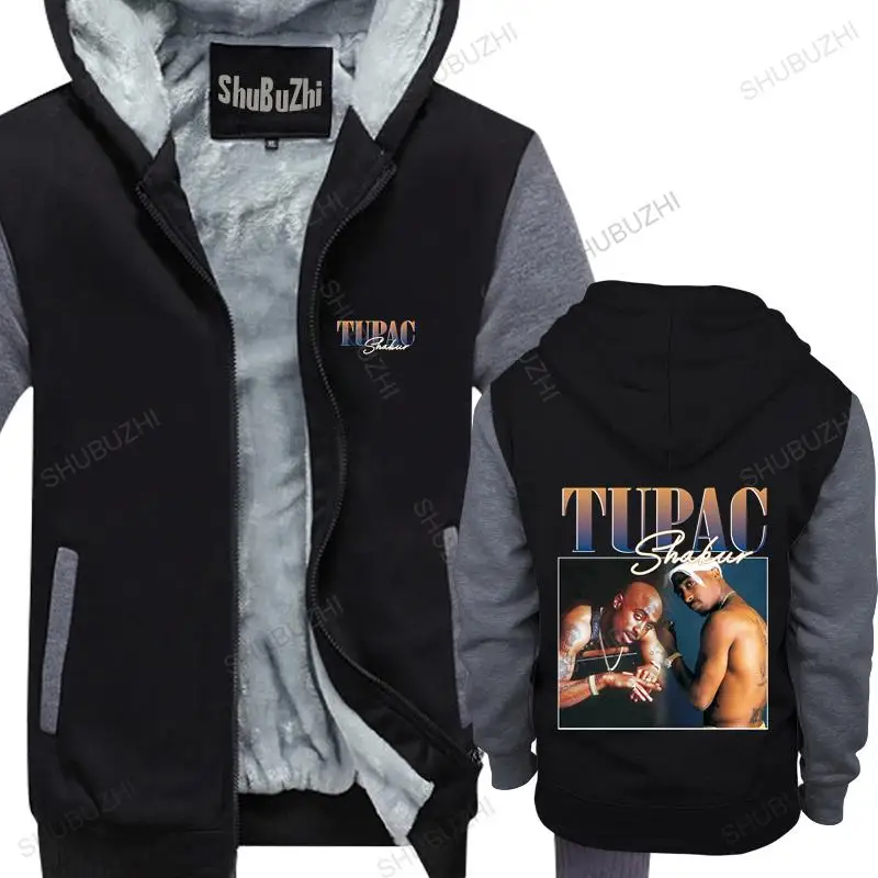 Новое поступление мужские толстовки зимняя Черная Толстовка Tupac 2pac куртки Shakur