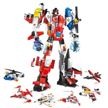 

1405 Building Block Toys Transformation 6 Combination Directly A Powerful Destruction Machine toy