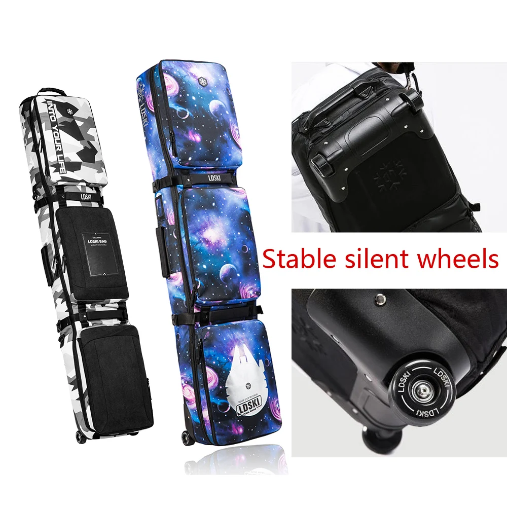 138/148/158/168/178/188cm Skis Or Snowboard Bag With Wheels \ Snowboard