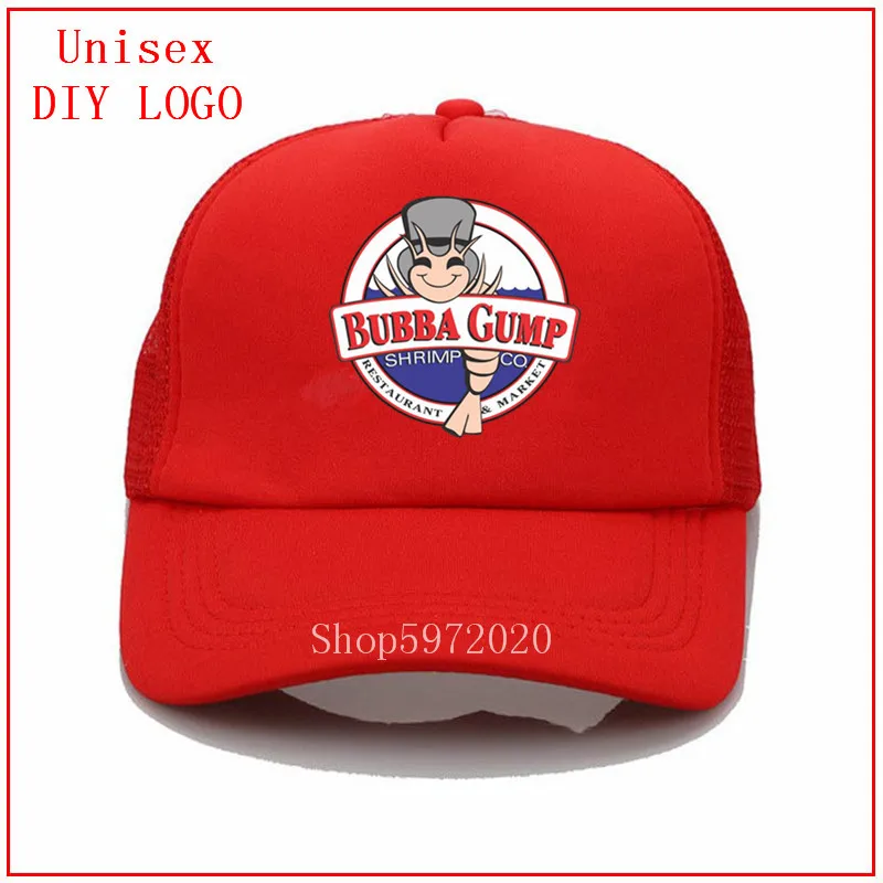 _ Bubba gump креветки забавные кепки мужские женские Бейсболка крутая хип хоп летняя