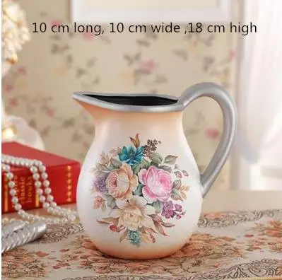 Красивая ваза для лица, европейские украшения для дома, домашний офисный ресторанный настольный дисплей, подарок для свадьбы дня рождения - Цвет: style 11