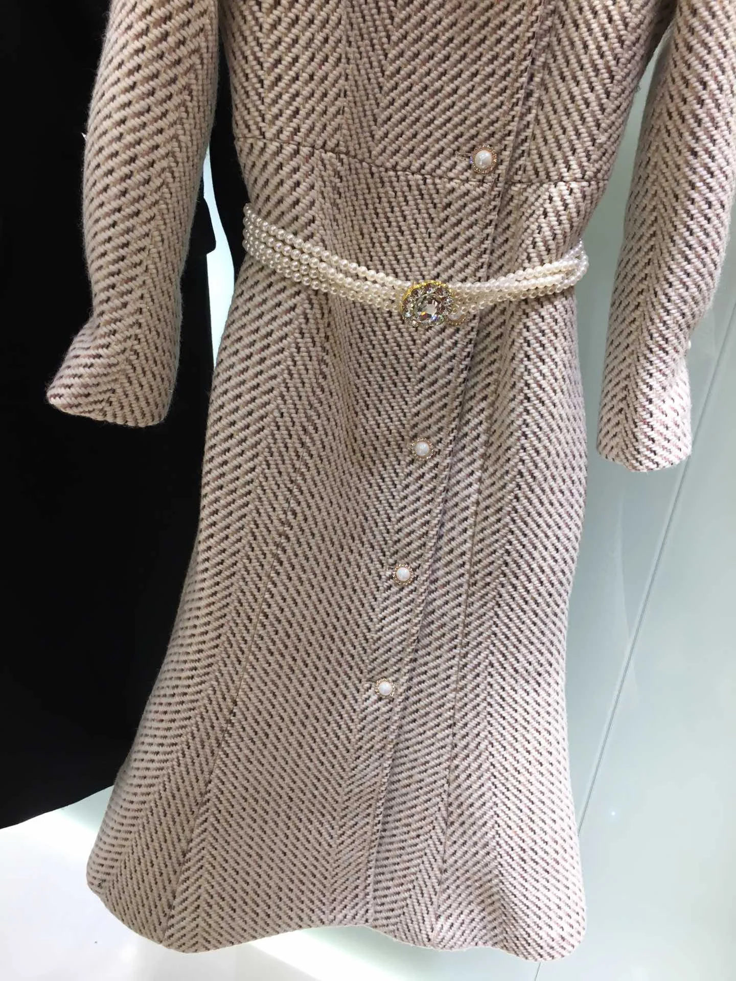 FOMOLAYIME зимние пальто Европейская Высокая мода Роскошные пальто женское темпераментное тонкое длинное пальто