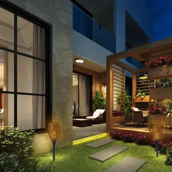 

Landscape Lights Solar Torch Light Flickering Spot Lamp Home Garden Lawn Light Lawn Lamp Durable Eco-Friendly