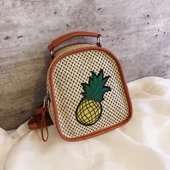 

Fashion Crossbody Bags For Women 2020 Bag Women Mini Backpack Clutch Bag Pineapple Pattern Rucksack Storage Bag Mujer Mochila