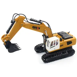1:18 excavadora RC 2,4 Ghz 9 canales RC ingeniería coche aleación plástico excavadora excavadora remota juguetes construcción coches controlados