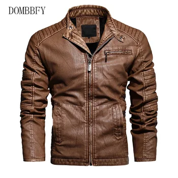 

Men Faux Leather Jacket Plus Velvet Thick Warm Winter Leather Coats Male Biker Motercycle Leather Jackets Windbreaker Chaqueta