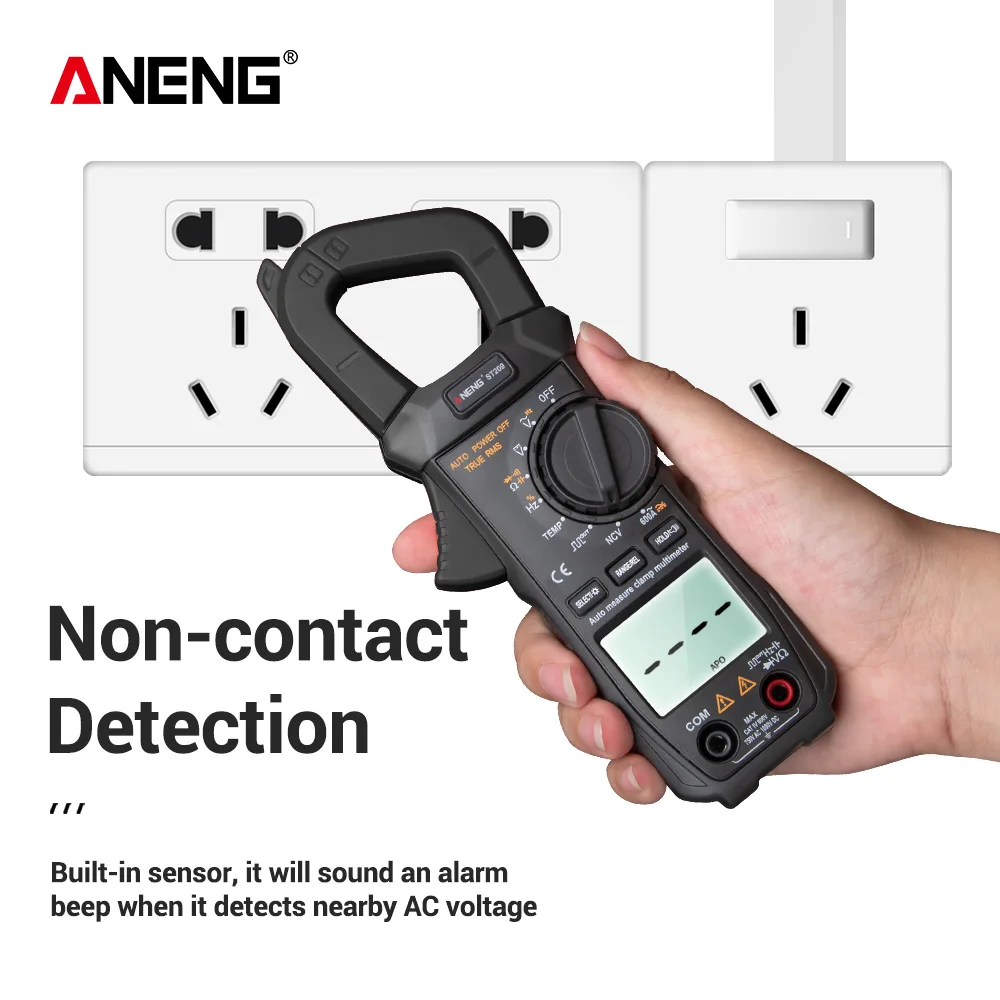 ANENG ST209 Digital Multimeter Clamp Meter 6000 counts True RMS Amp DC/AC Current Clamp tester Meters voltmeter 400v Auto Range