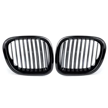 

1 Pair Matte&Glossy Black M Color Car Front Kidney Grilles For BMW Z3 1996 1997 98 99 2000 2001 2002 Replacement Racing Grilles