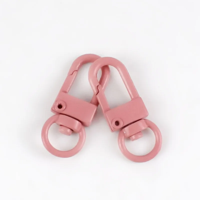 BeanPink Meetee 10/20 штук 34*13 мм металлическая пружина поворотное кольцо пряжки ремня сумки цепочка для крепления на Скрепка-крючок, сделай сам, ювелирное изделие аксессуары для рукоделия - Цвет: BeanPink