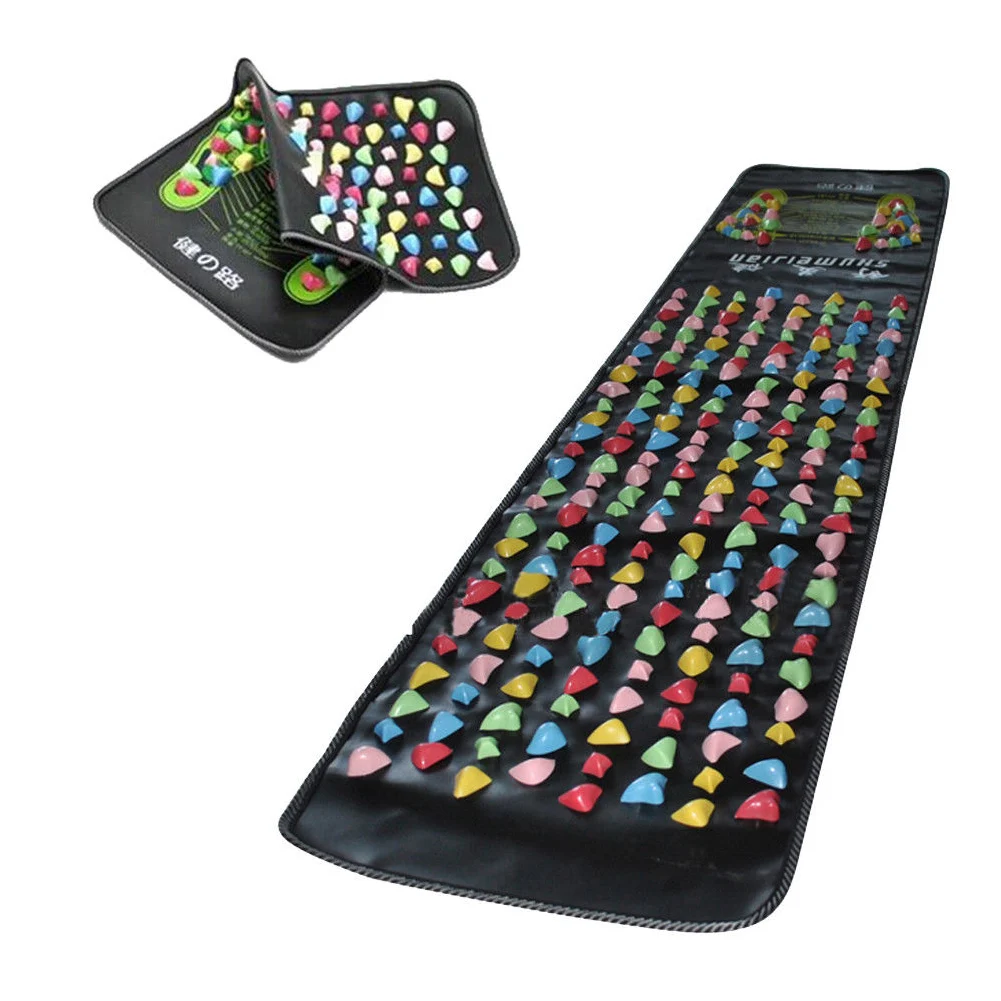 Health Care Reflexology Walk Stone Pain Relieve Foot Massager Mat Acupressure Pad Health Yoga Training Accessories