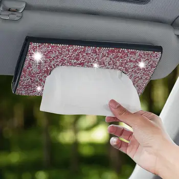 

Car Tissue Box Rectangular Holder Paper Case Box for Home Car Office Decor