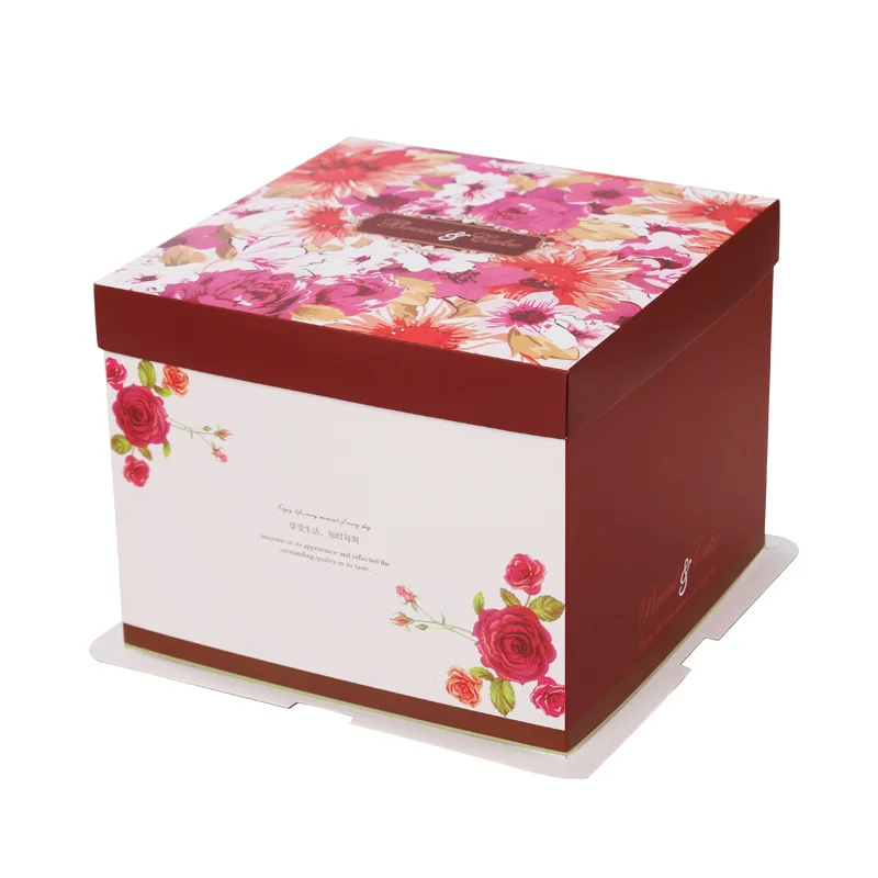 5pcs Square Box Packaging Cake Baking Box Birthdy Gift Decoration Box Package Birthdy Cakes Boxes