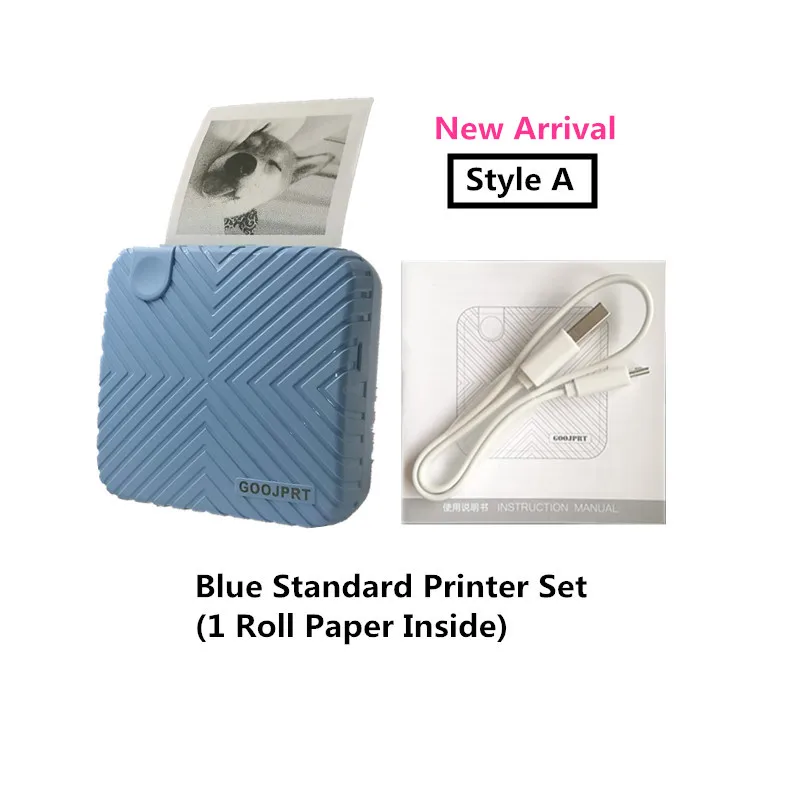 new Style A impresora fotos mini bolasa pocket thermal photo printer and color sticker paper_副本_副本