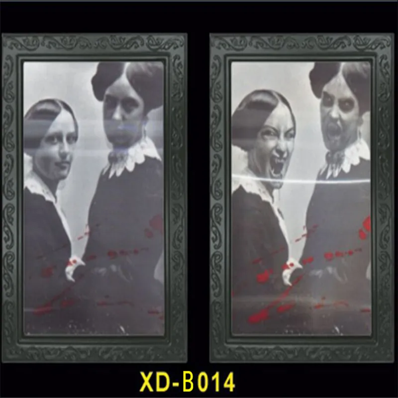 Changeable 3D Ghost Photos Frame Halloween Decoration Spooky Bachelorette Party Supplies Craft Supplies Halloween Props