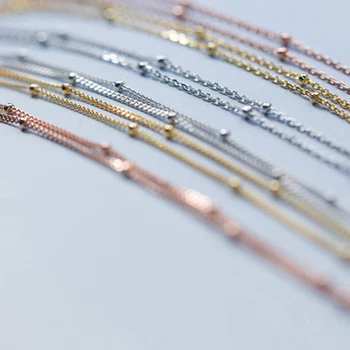 

925 sterling silver choker necklace women silver necklace chain gold fashion jewelry neck chokers with beads necklace 925