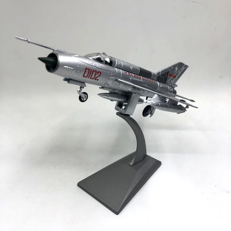 1/72 Scale Military Model Toys PLAAF MiG-21 Fishbed Fighter Diecast Metal  Plane  Aircraft  airplane Model Toy For Collection