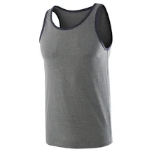 Трансграничной для Для мужчин одежда Amazon Лидер продаж в европейском и американском стиле Фитнес Для мужчин погоду жилет Для мужчин, популярный бренд, без рукава, с принтом