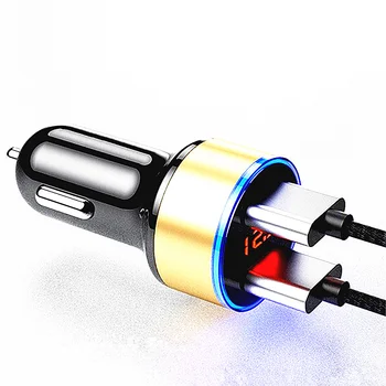 

3.1A LED display dual USB car charger for Focus Fusion Escort Kuga Ecosport Fiesta Falcon /Explorer/EXPEDITION/EVOS