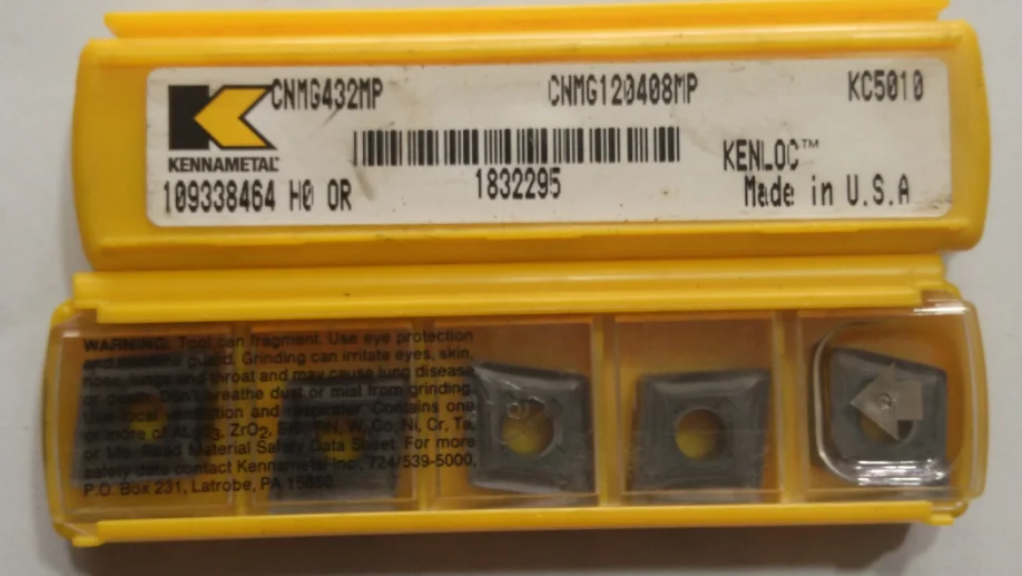 5 шт. KENNAMETAL твердосплавная вставка CNMG120408MP KC5010