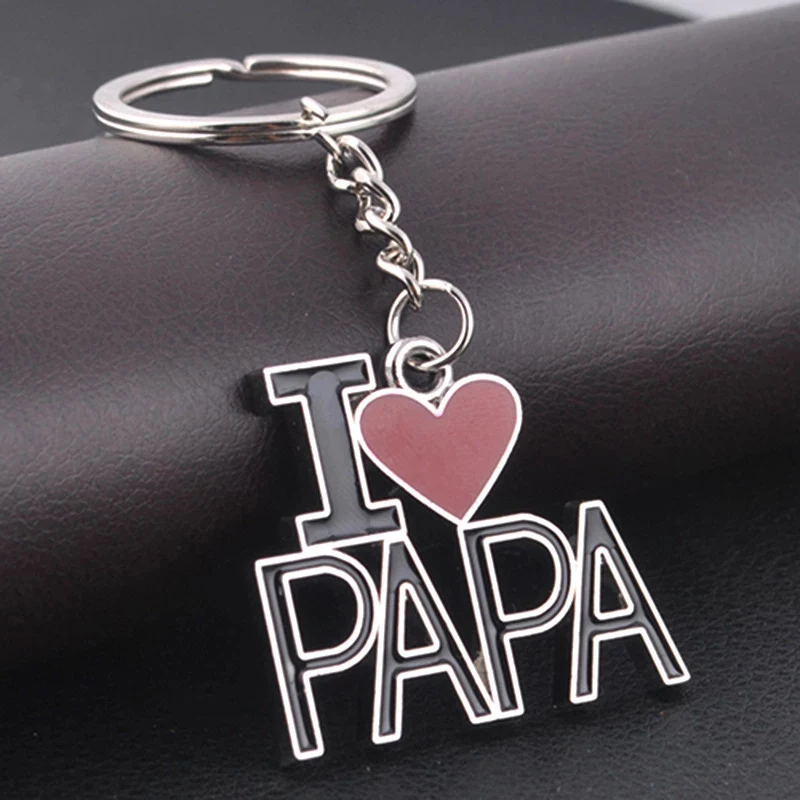 1 шт. брелок для ключей на День отца с надписью I Love PAPA | Украшения и аксессуары