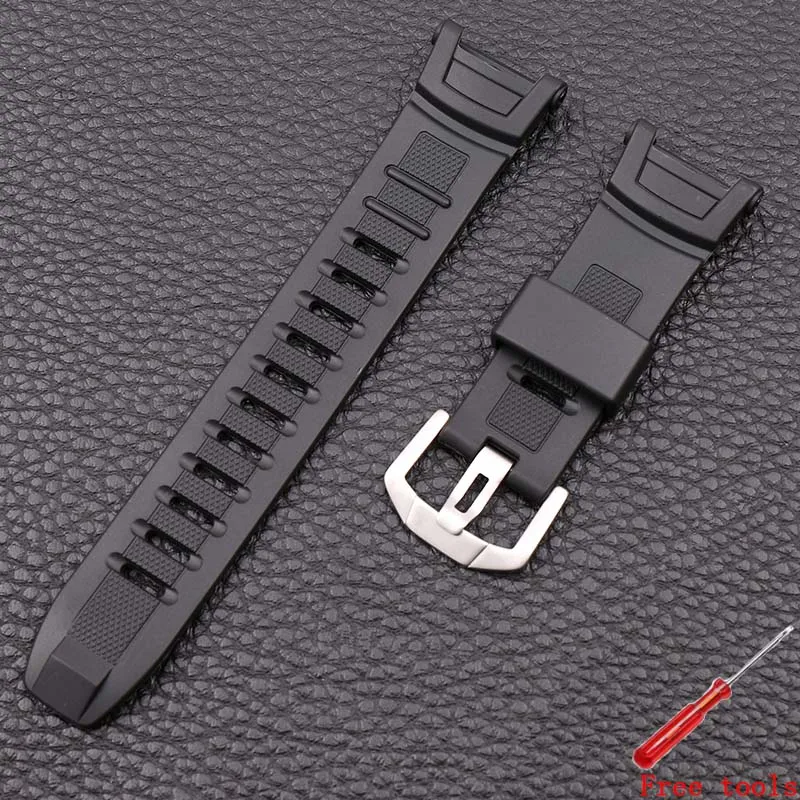 Аксессуары для часов силиконовый ремешок Casio PRG 130Y/PRW 1500YJ мужской