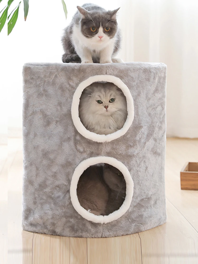 Когтеточка для кошек Зима Весна и лето пещера домик для кошек котенок закрытый дом для альпинизма товары для домашних животных кошек принадлежности AA60MW