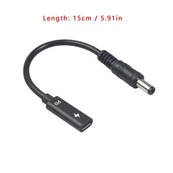 

Type-C Female to 5521 Male Power Supply Cable Adapter with PD Chip for Laptop 667C