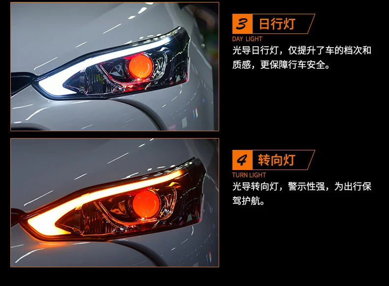 Автомобильные стильные фары для Toyota Yaris L- светодиодные фары DRL ходовые огни биксеноновые фары Противотуманные фары с ангельскими глазками