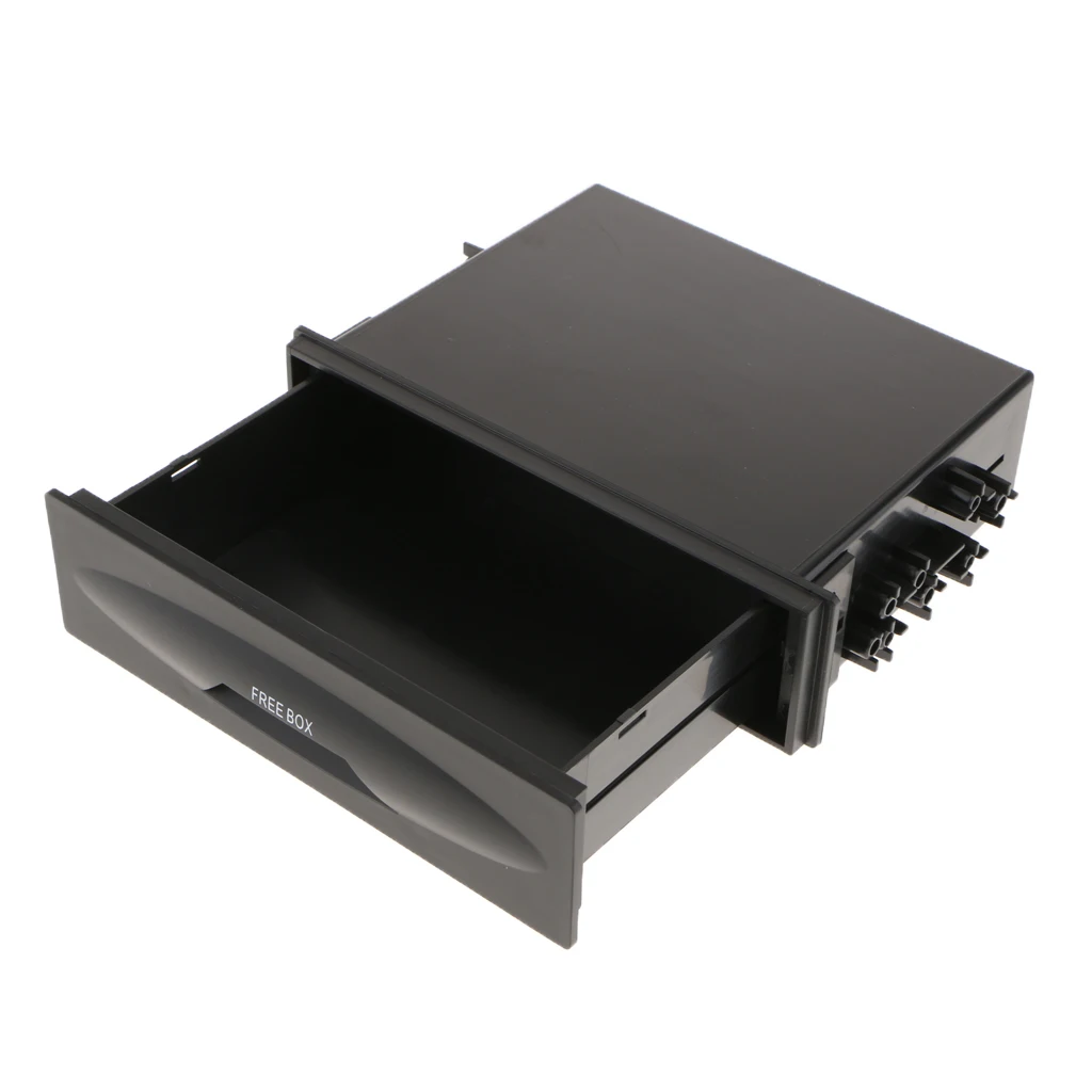 Single Din Car CD Player Radio Stereo Dash Trim Storage Pocket Box